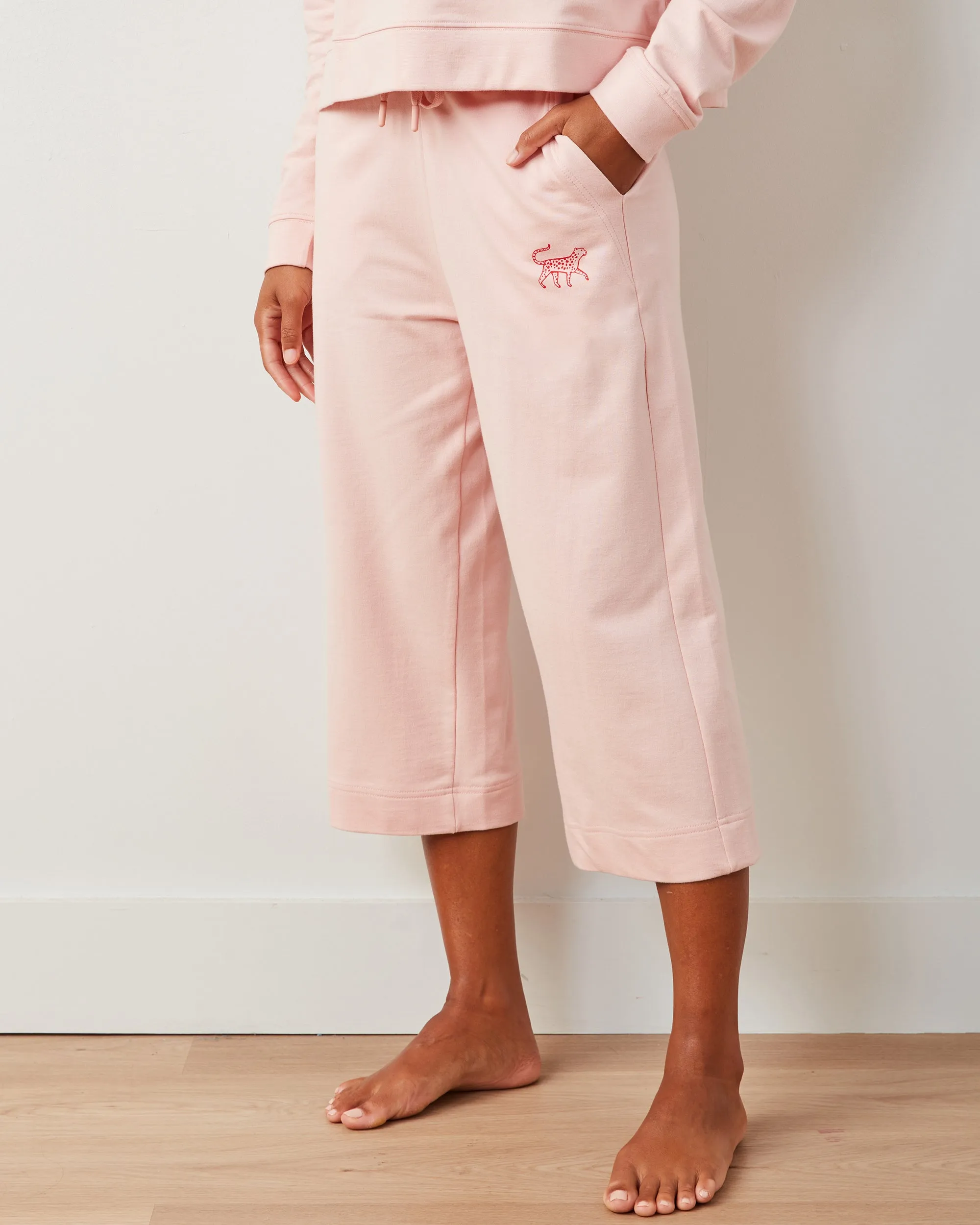 Pale Pink - Down Time Cropped Set - Cropped Set