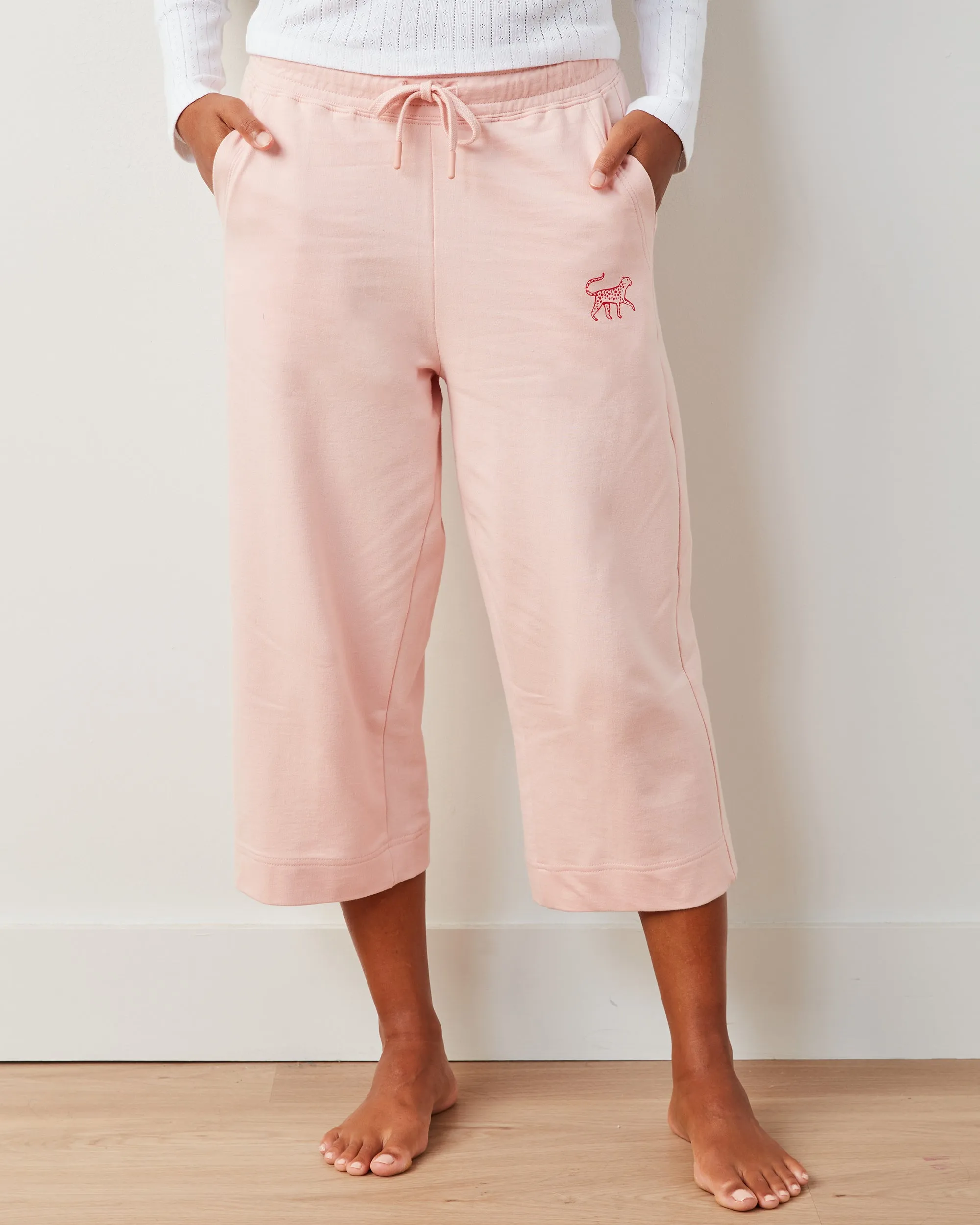 Pale Pink - Down Time Cropped Set - Cropped Set