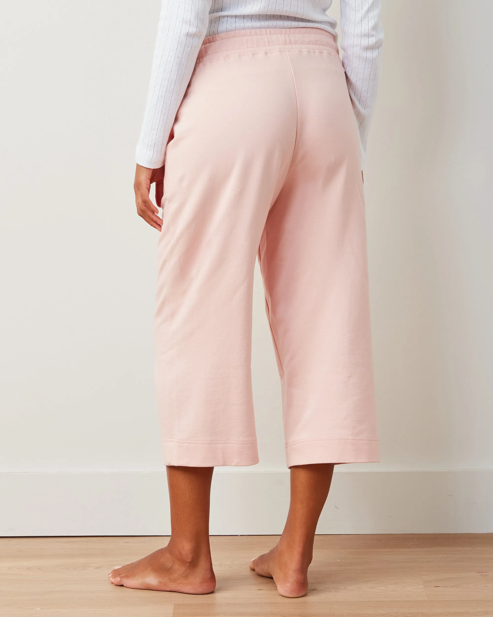 Pale Pink - Down Time Cropped Set - Cropped Set