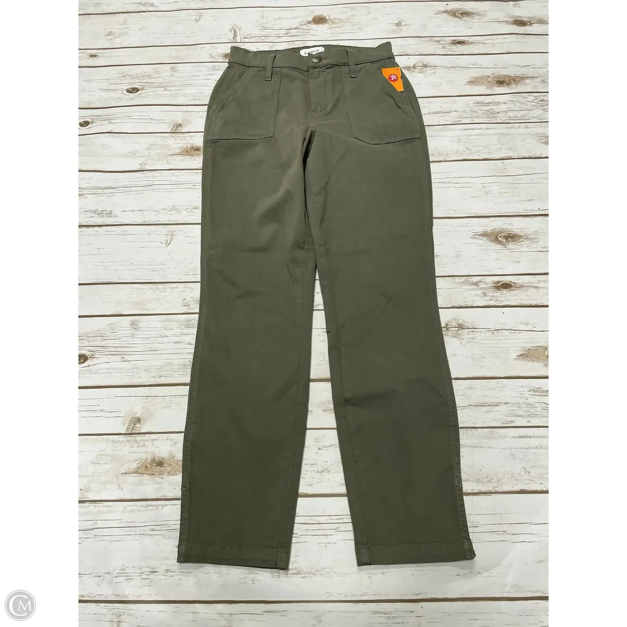 Pants Cropped By Evereve In Green, Size: 0
