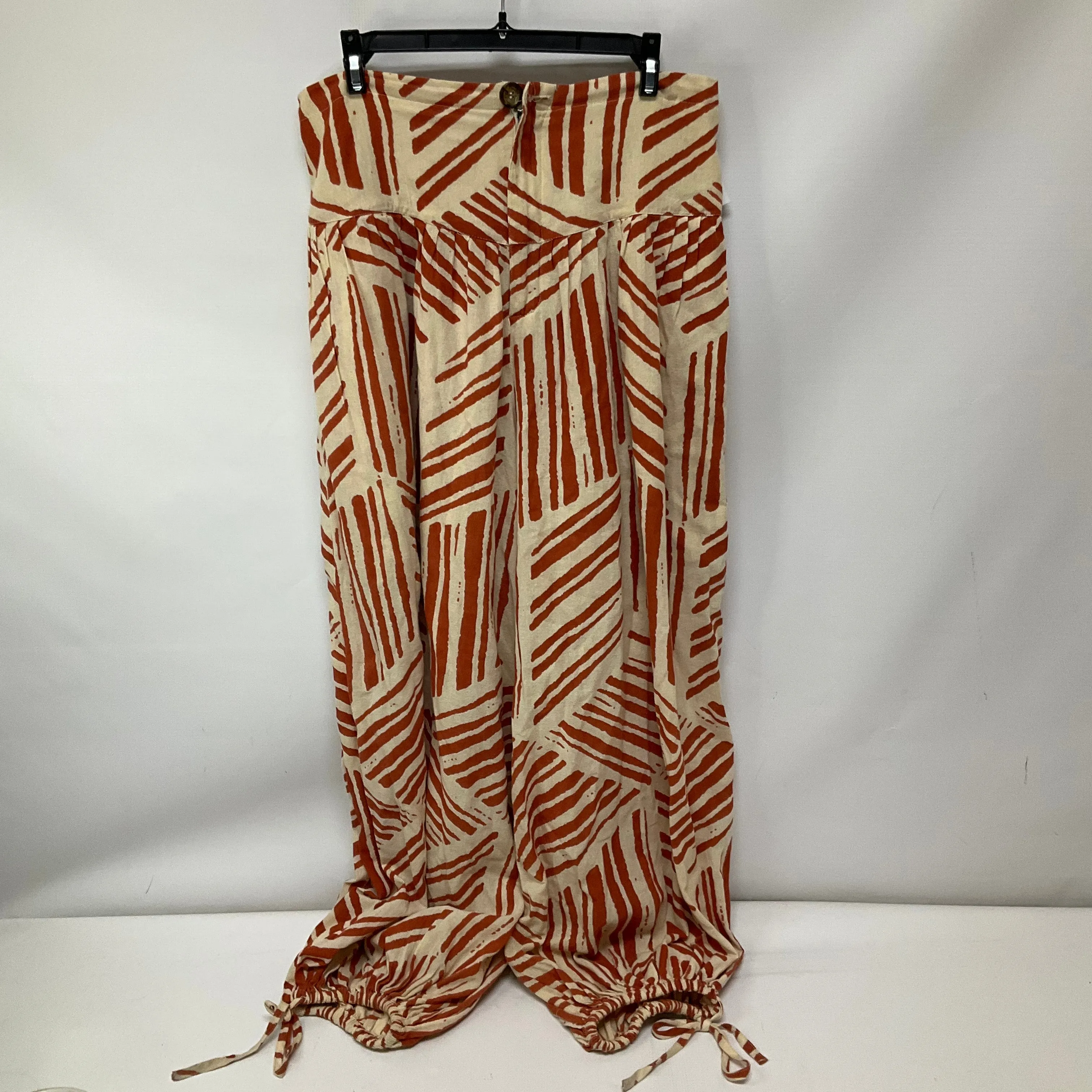 Pants Linen By Free People In Orange, Size: M