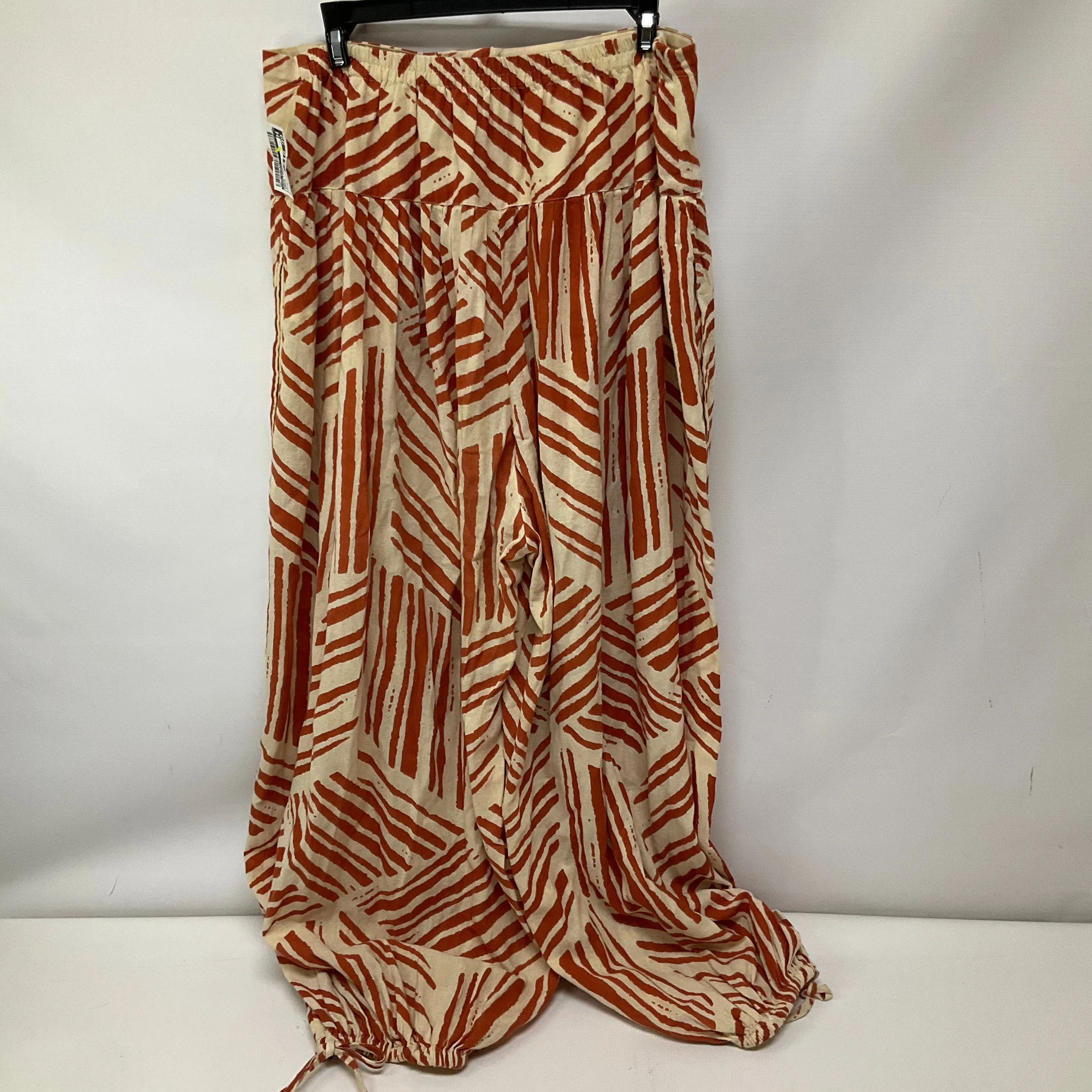 Pants Linen By Free People In Orange, Size: M