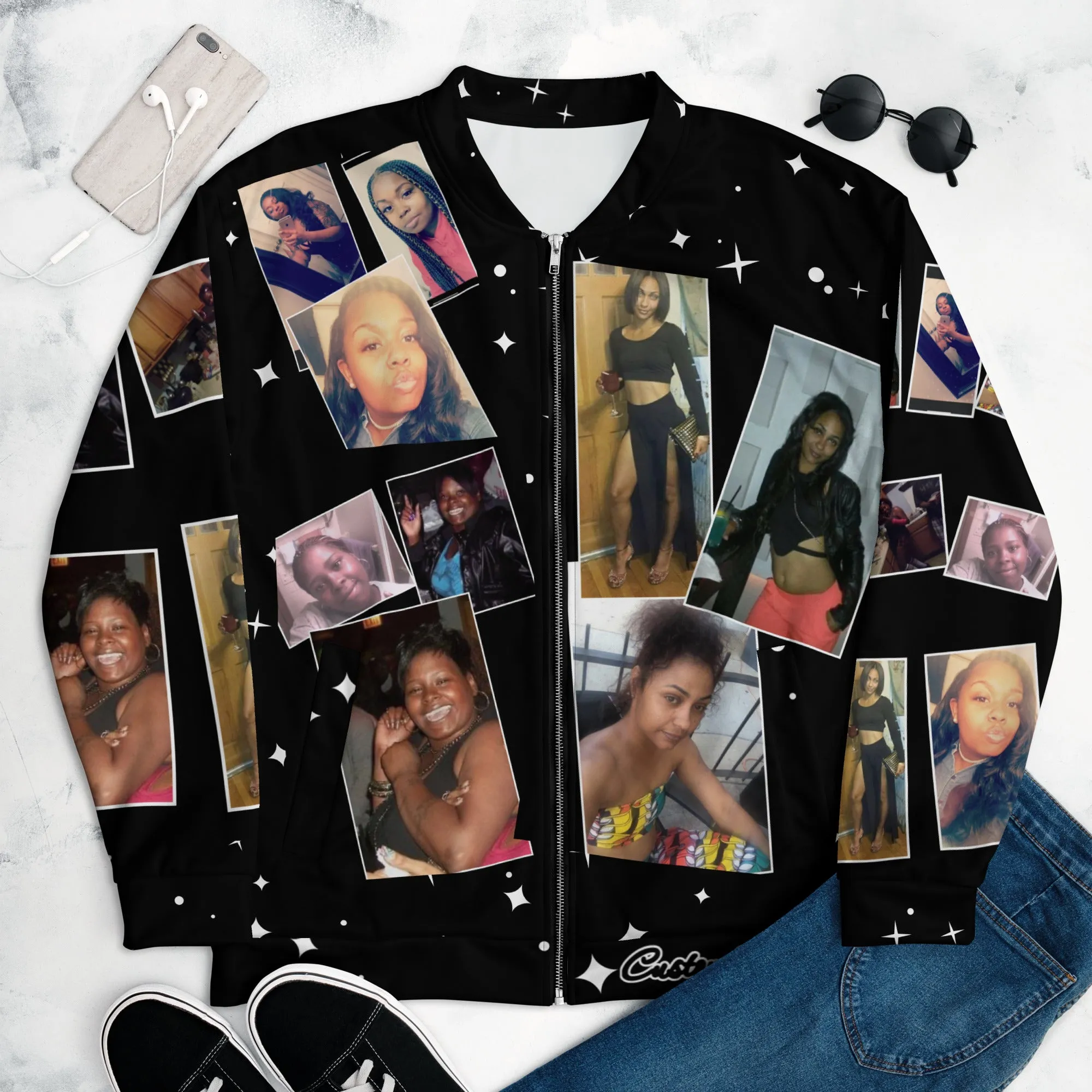Photo collage Unisex Bomber Jacket
