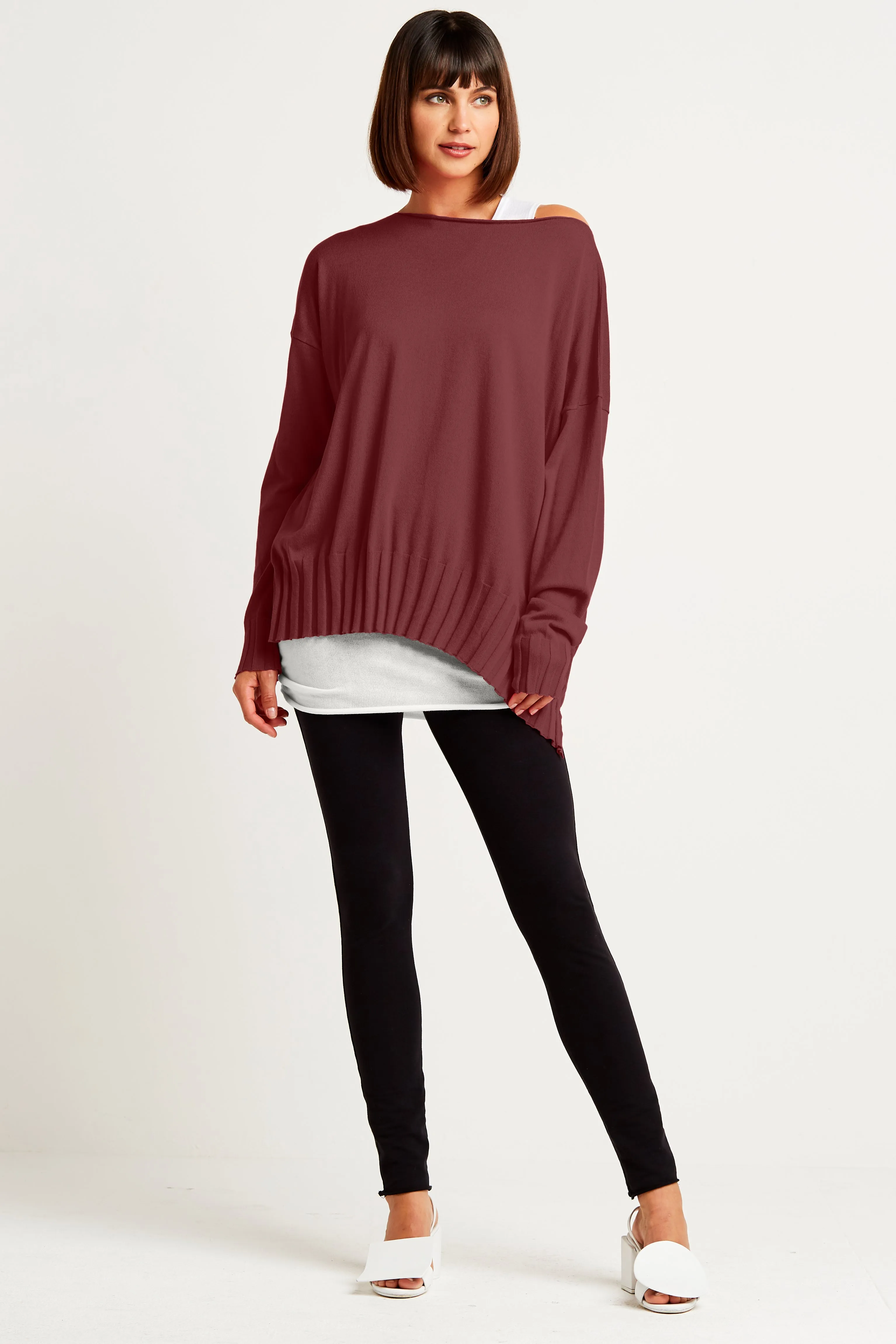Pima Cotton Boatneck Rib