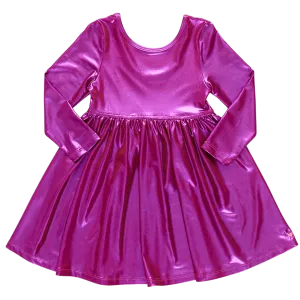 Pink Chicken Girls Lame Steph Dress - Red / Pink