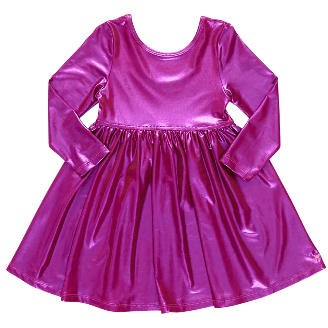 Pink Chicken Girls Lame Steph Dress - Red / Pink