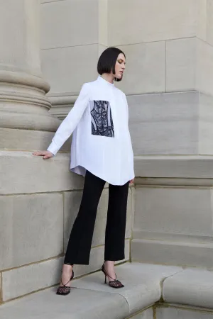 Pintuck Cropped Trouser