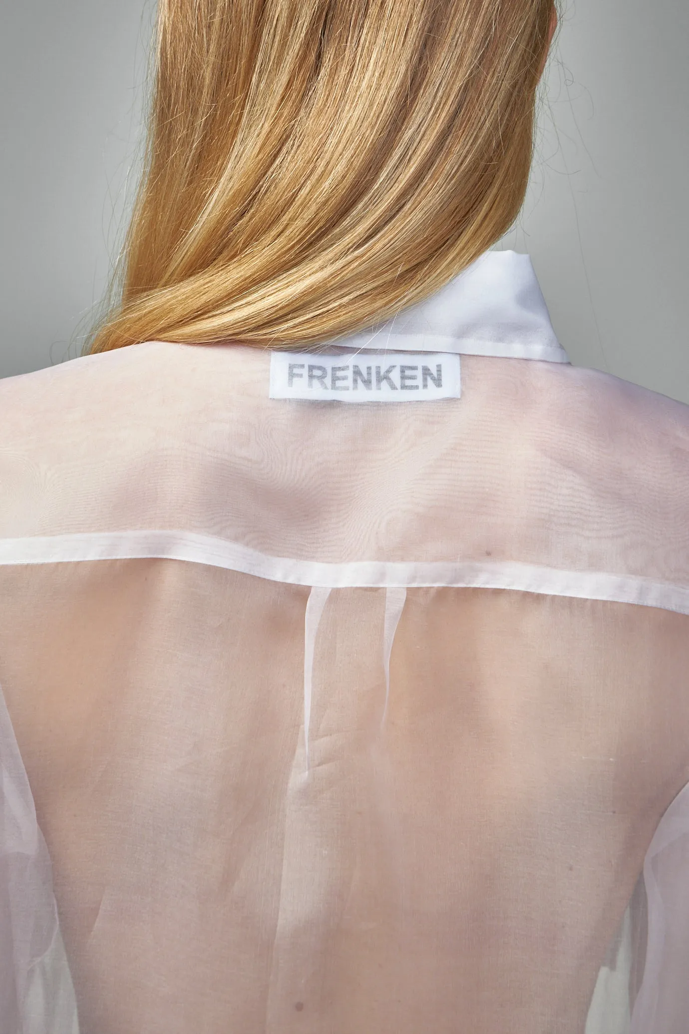 Pleats Tux Silk Organza Shirt