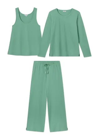 Pointelle Pants Bundle in Boxwood