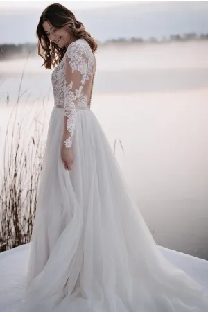 Princess Fairytale Wedding Gown with Sleeves