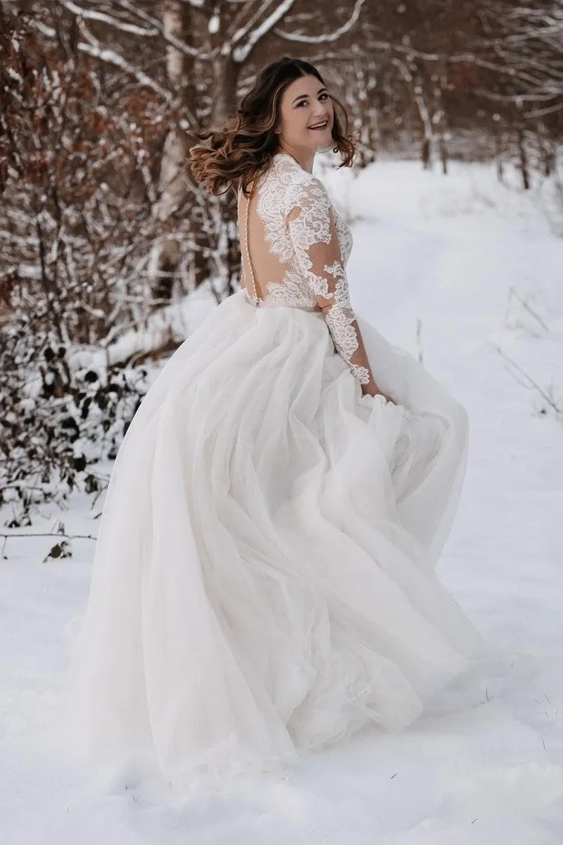 Princess Fairytale Wedding Gown with Sleeves