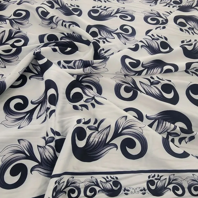Printed Digital ArmanI Fabric Black 150cm
