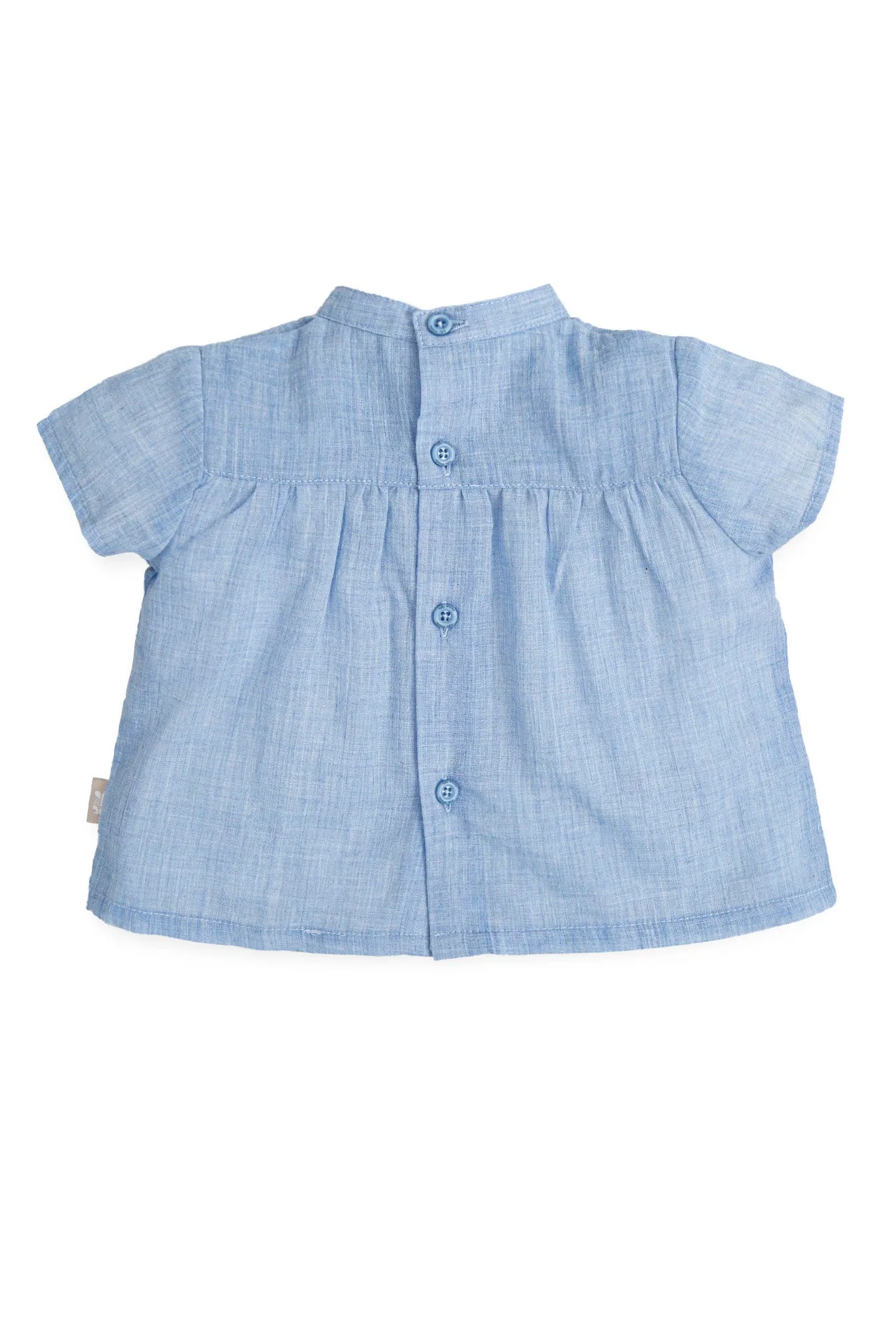 "Rafael" Blue Shirt & Linen Jam Pants