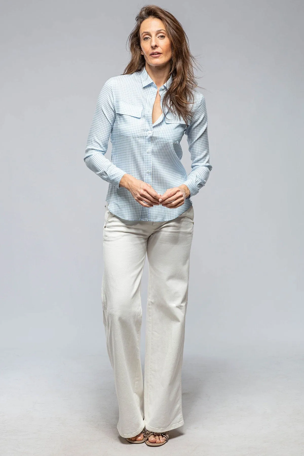 Respiro Silk Blouse In Denim