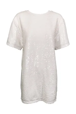 Romy T-Shirt Dress in Comet White