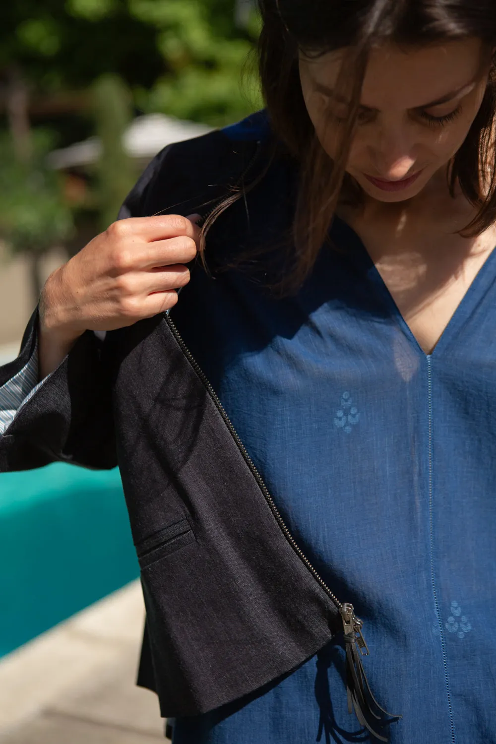 Ruby Denim Jacket in Dark Indigo