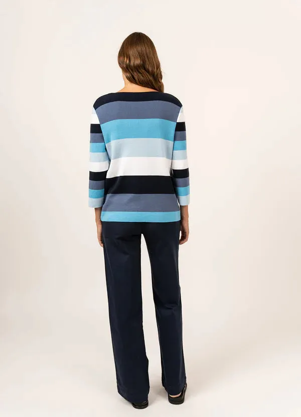 Saint James Voissey Colorful Striped Sweater