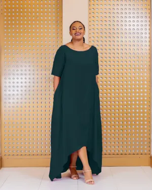 Saito Dress - Emerald Green