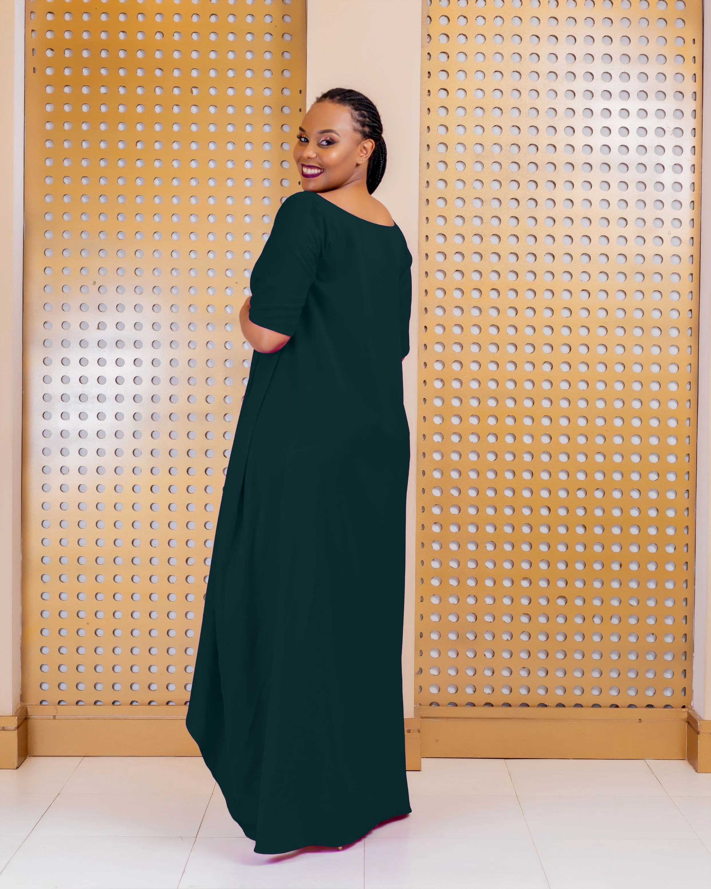 Saito Dress - Emerald Green