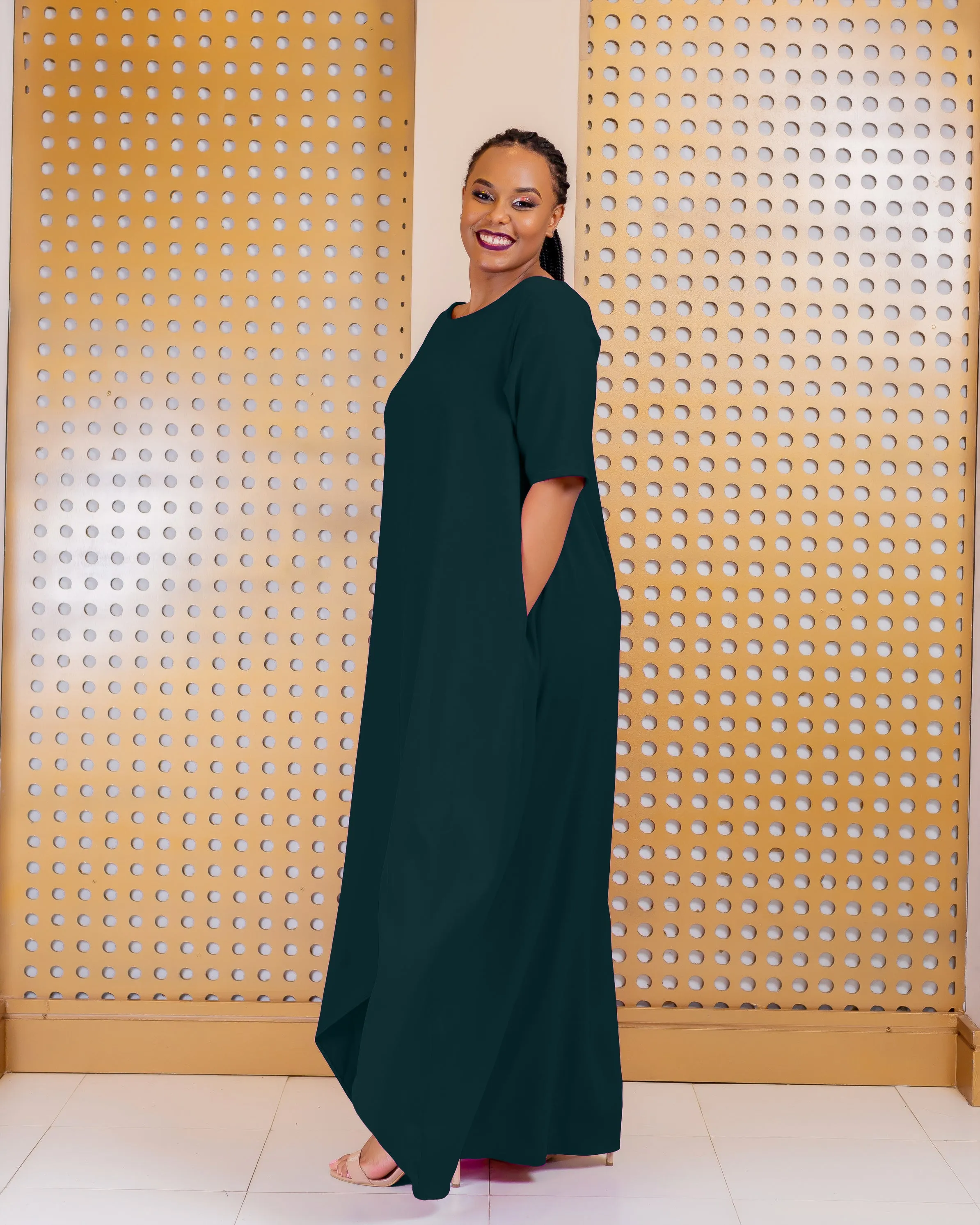 Saito Dress - Emerald Green