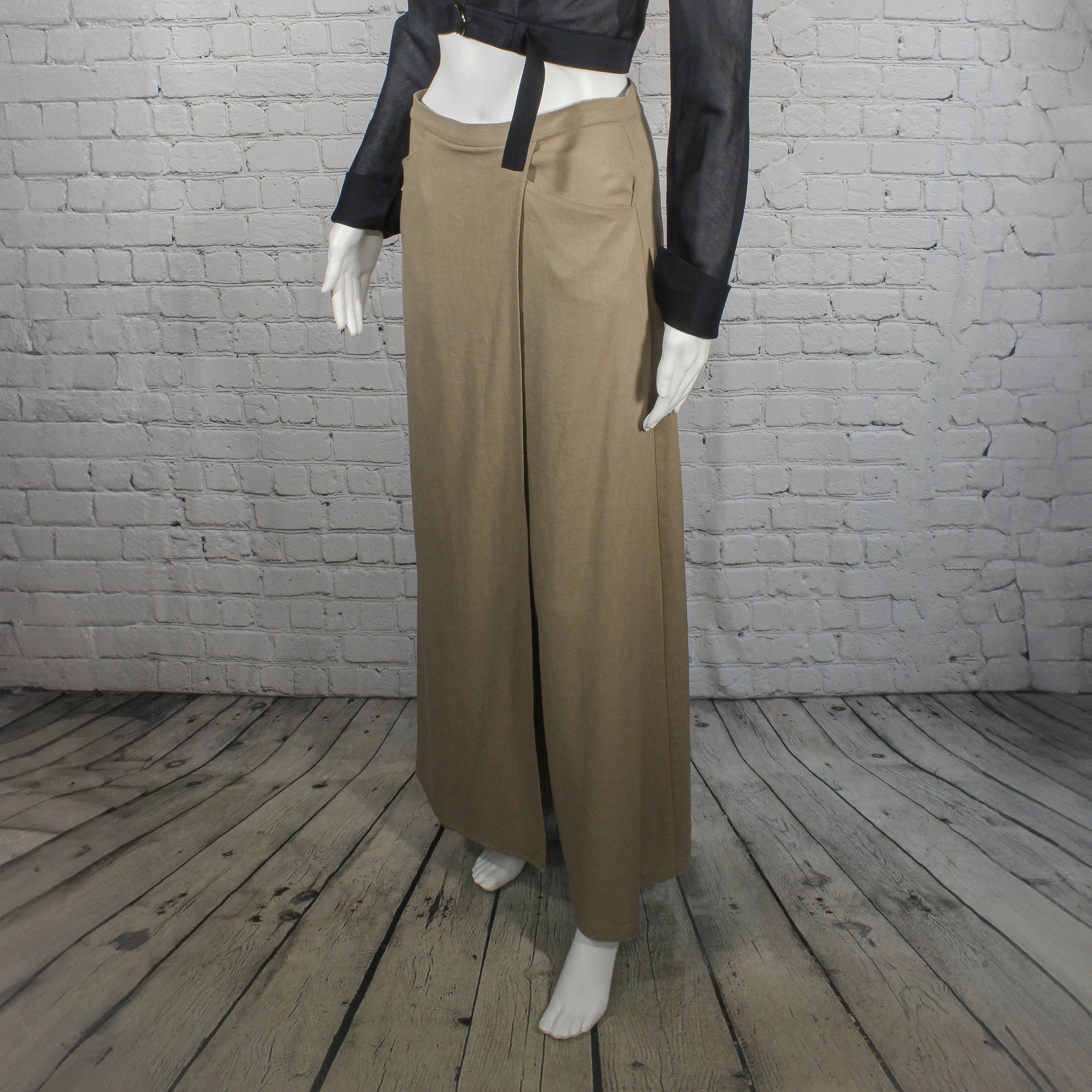 SALE! Empire Pants in Mocha Linen by Kim Schalk