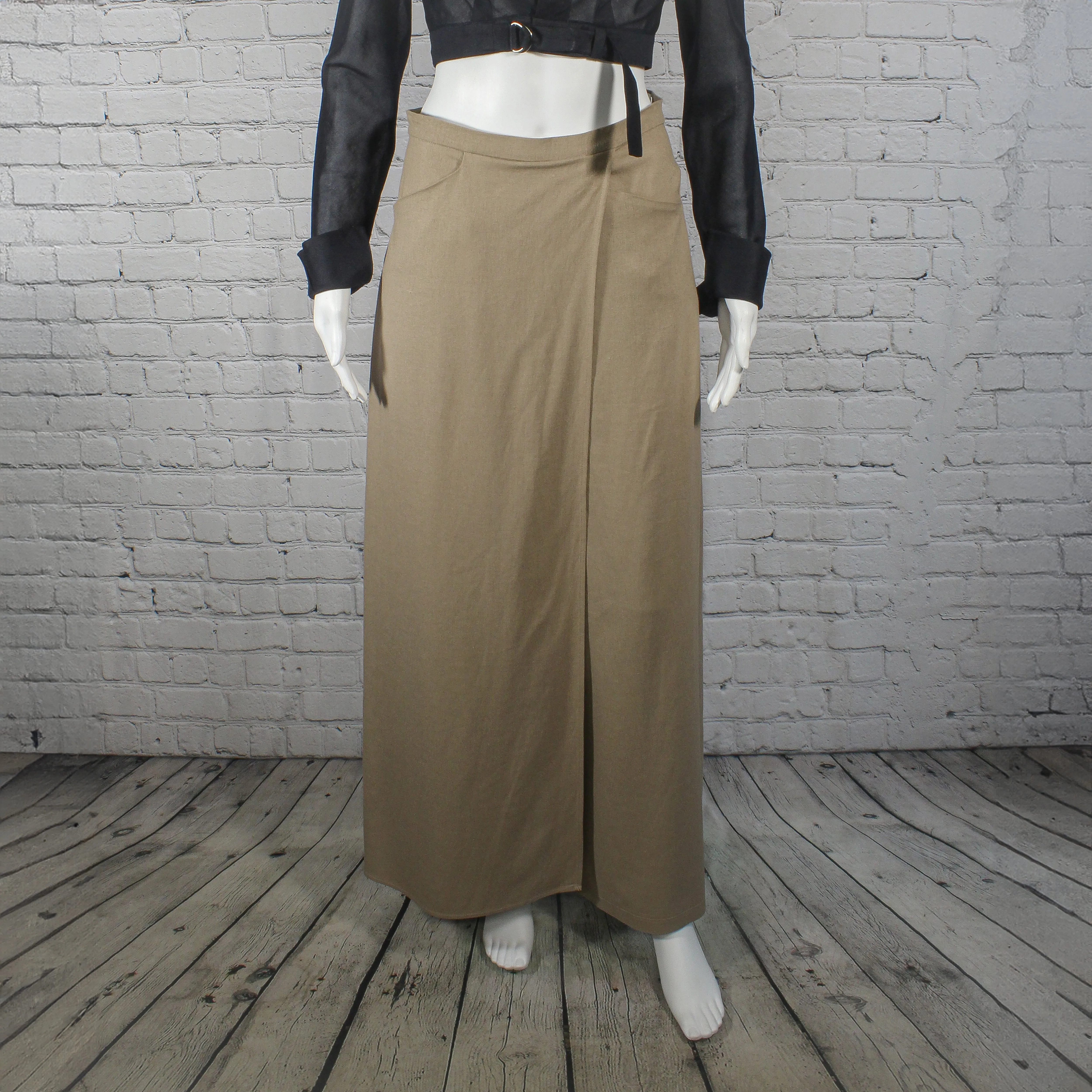 SALE! Empire Pants in Mocha Linen by Kim Schalk