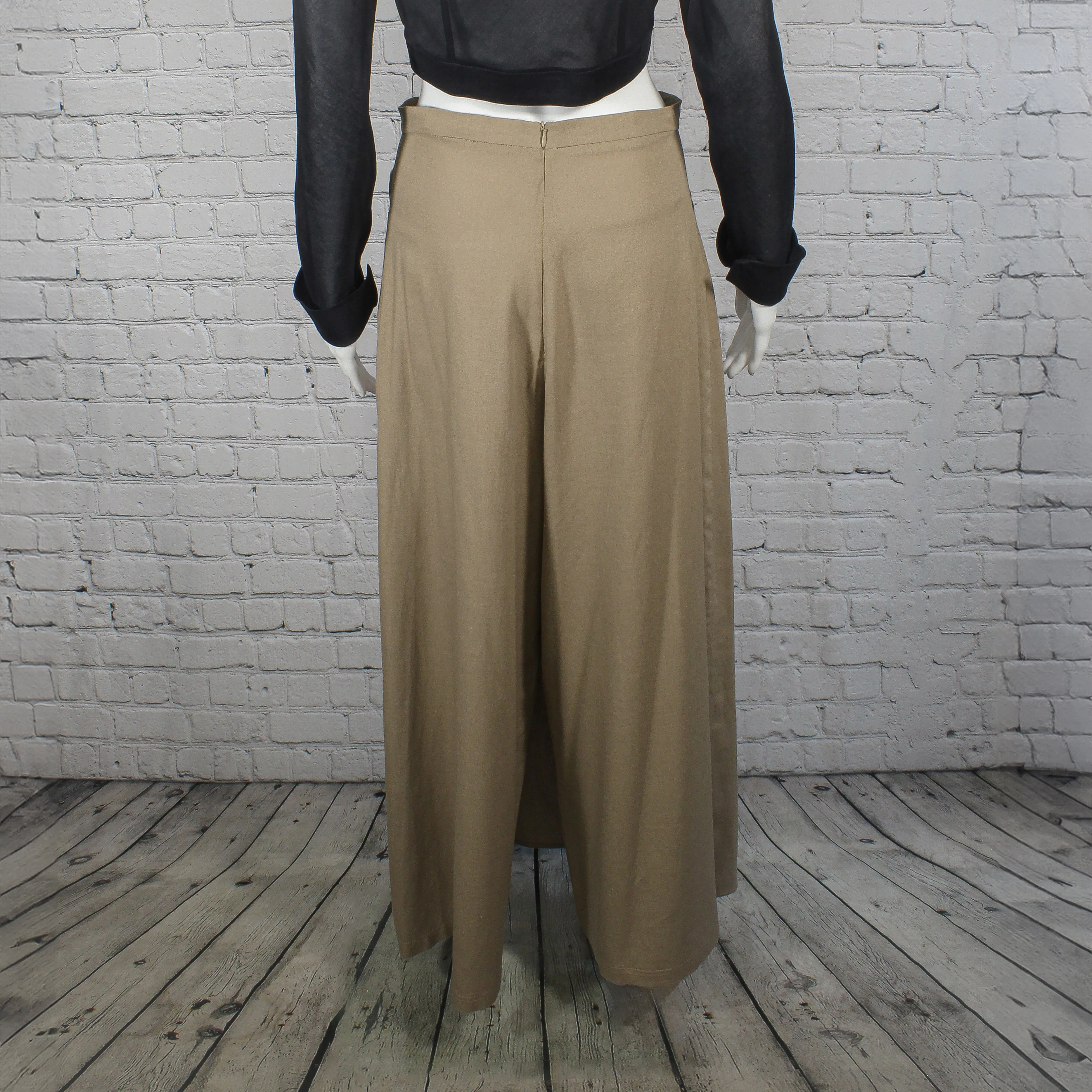 SALE! Empire Pants in Mocha Linen by Kim Schalk