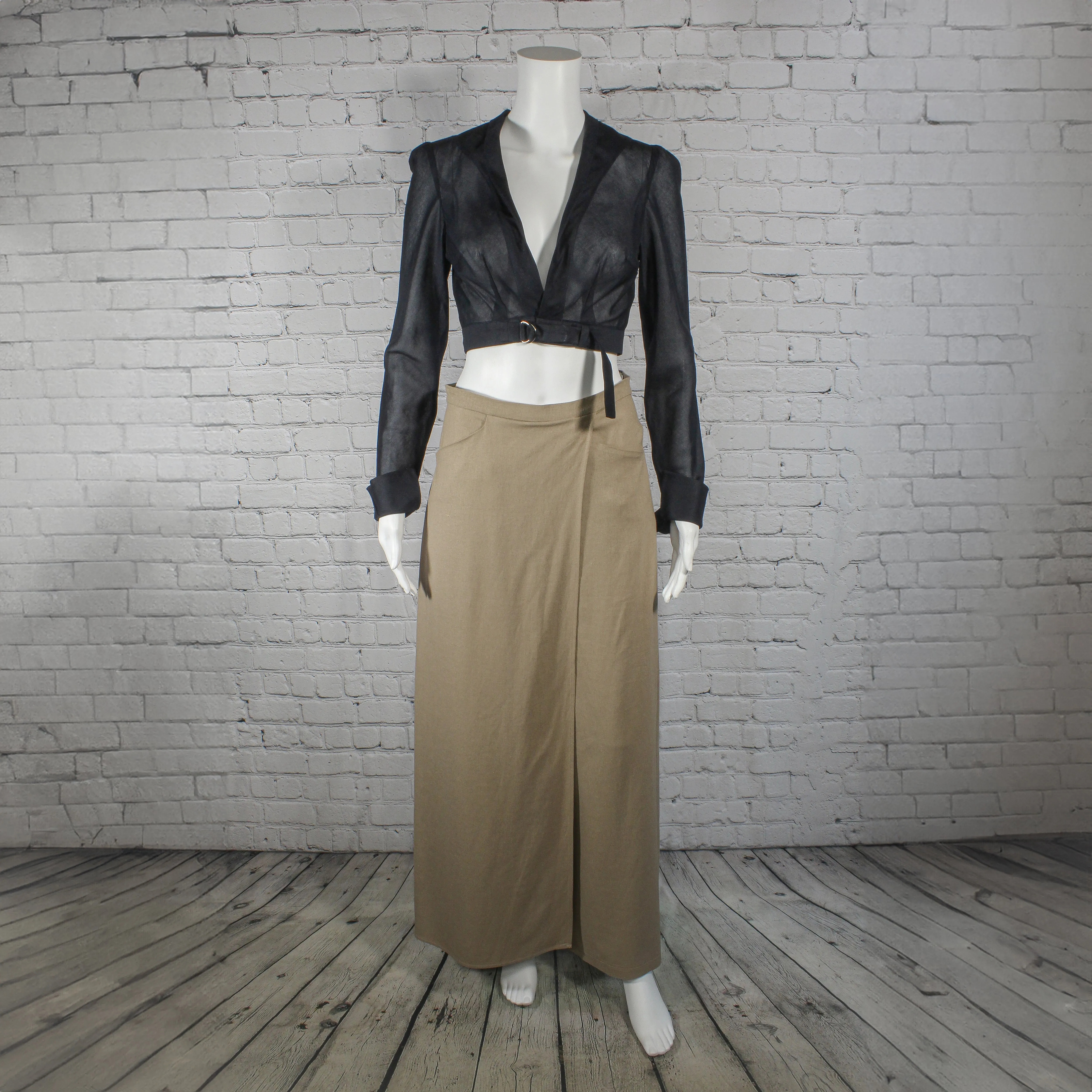 SALE! Empire Pants in Mocha Linen by Kim Schalk