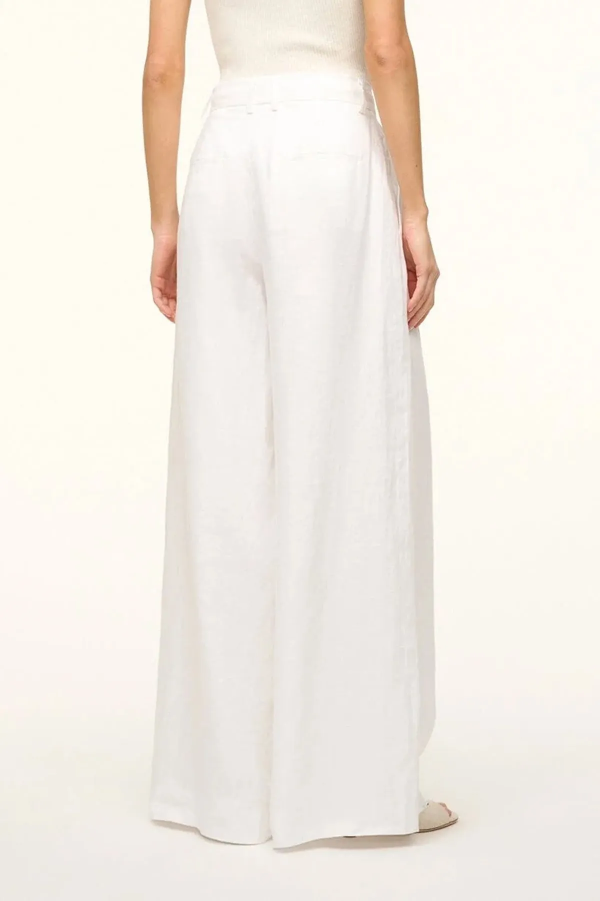 Sasha Wide-Leg Pant in White