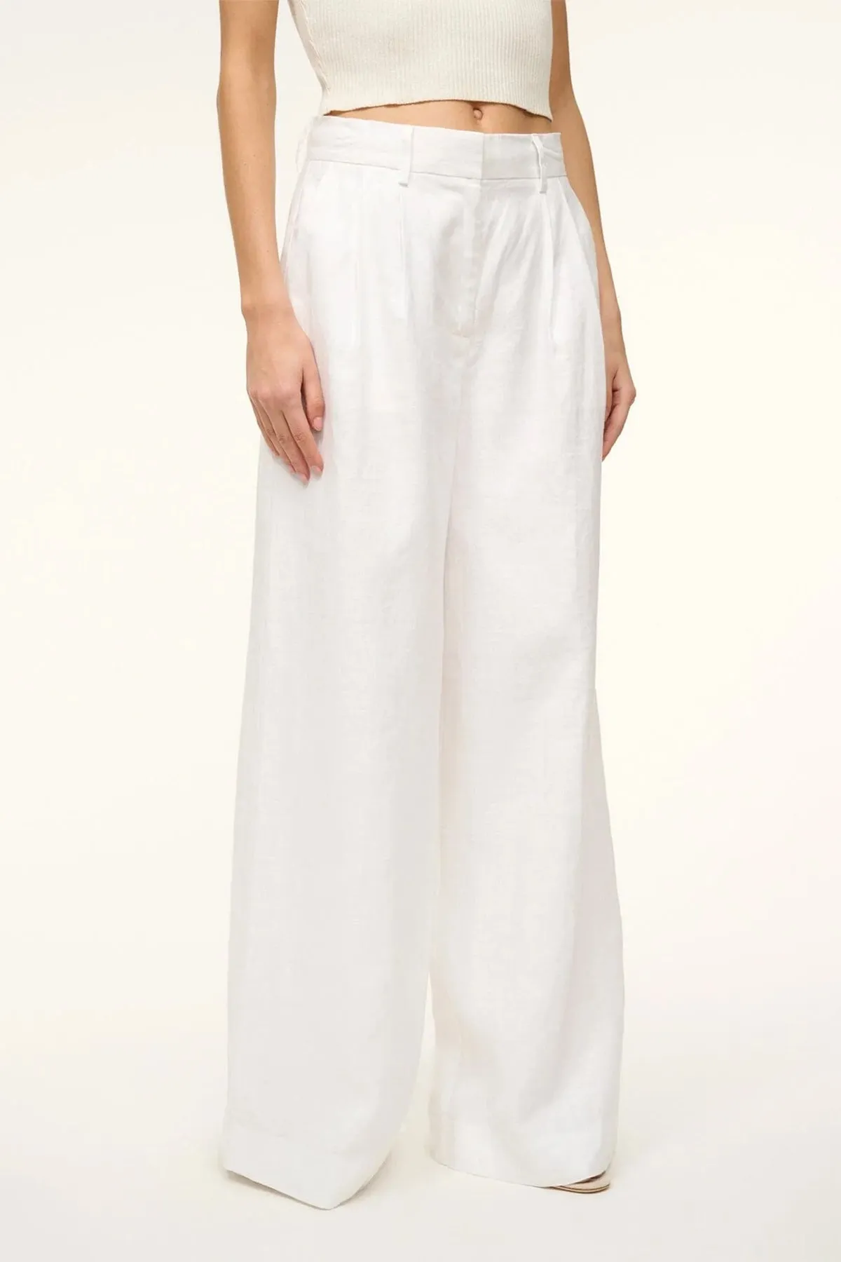 Sasha Wide-Leg Pant in White