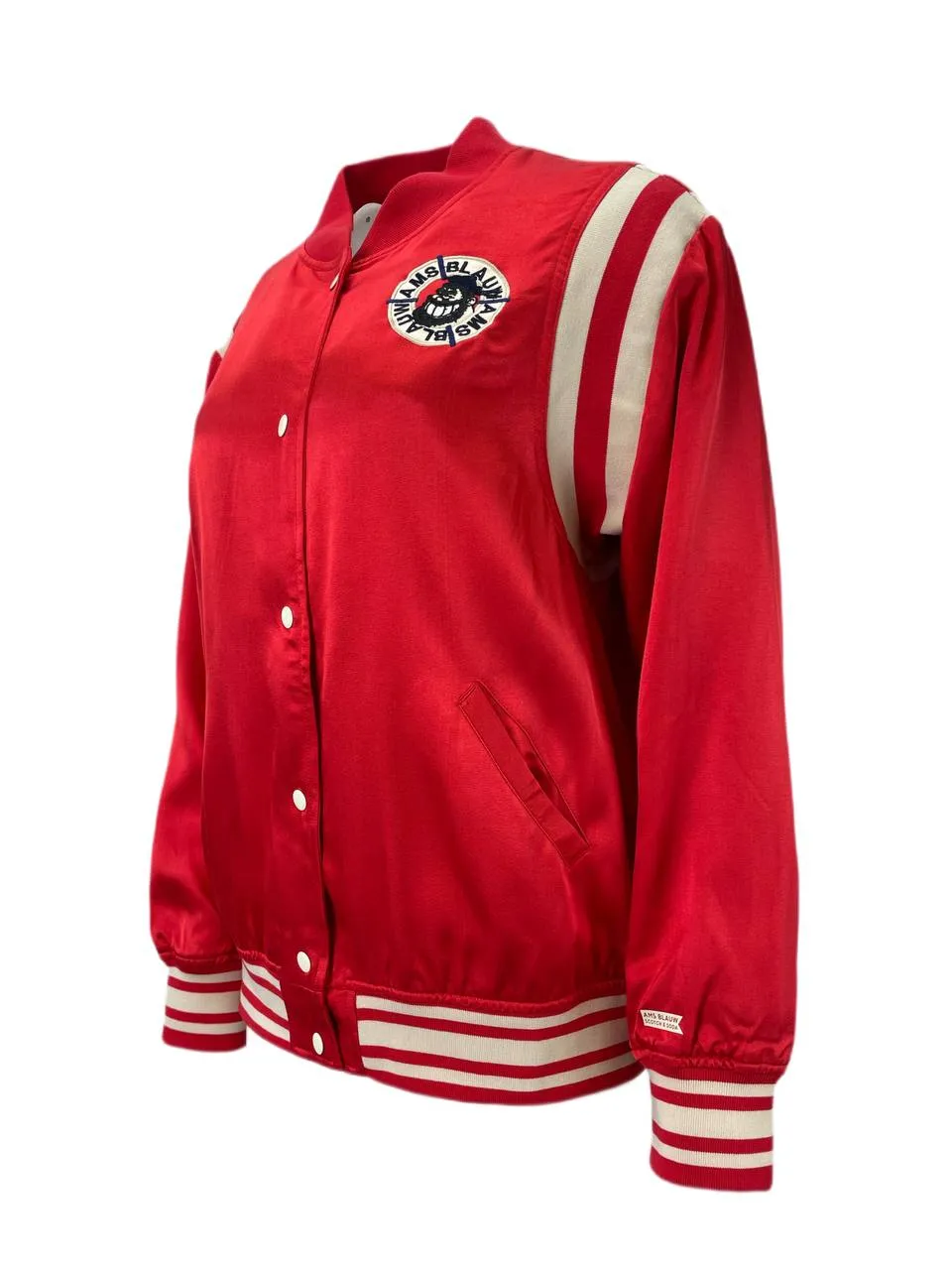 SCOTCH & SODA Men's Red Satin Popeye Retro Bomber #900 M NWT