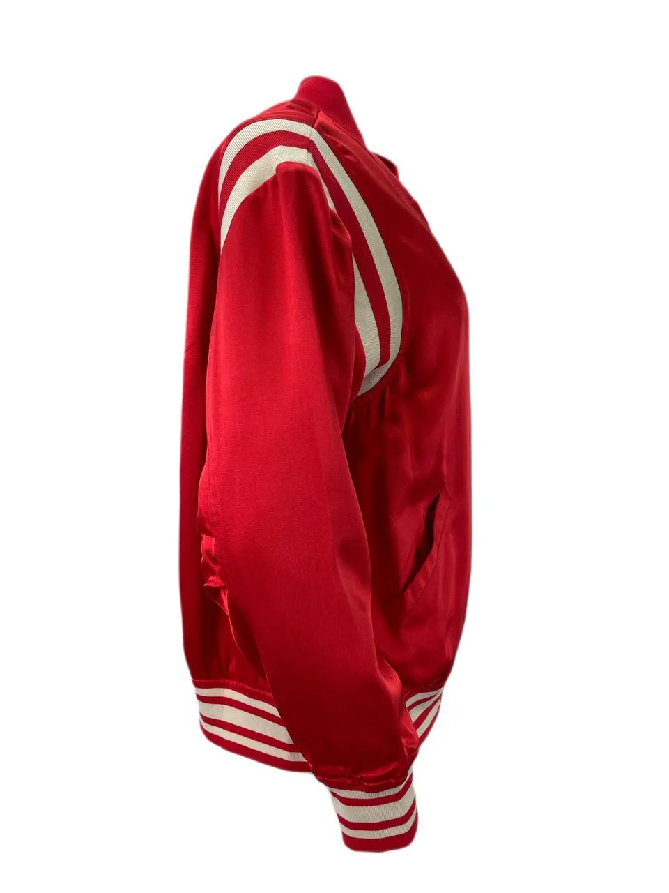 SCOTCH & SODA Men's Red Satin Popeye Retro Bomber #900 M NWT