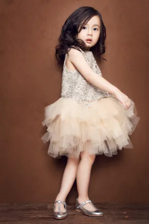 Shift Lace studded tutu dress