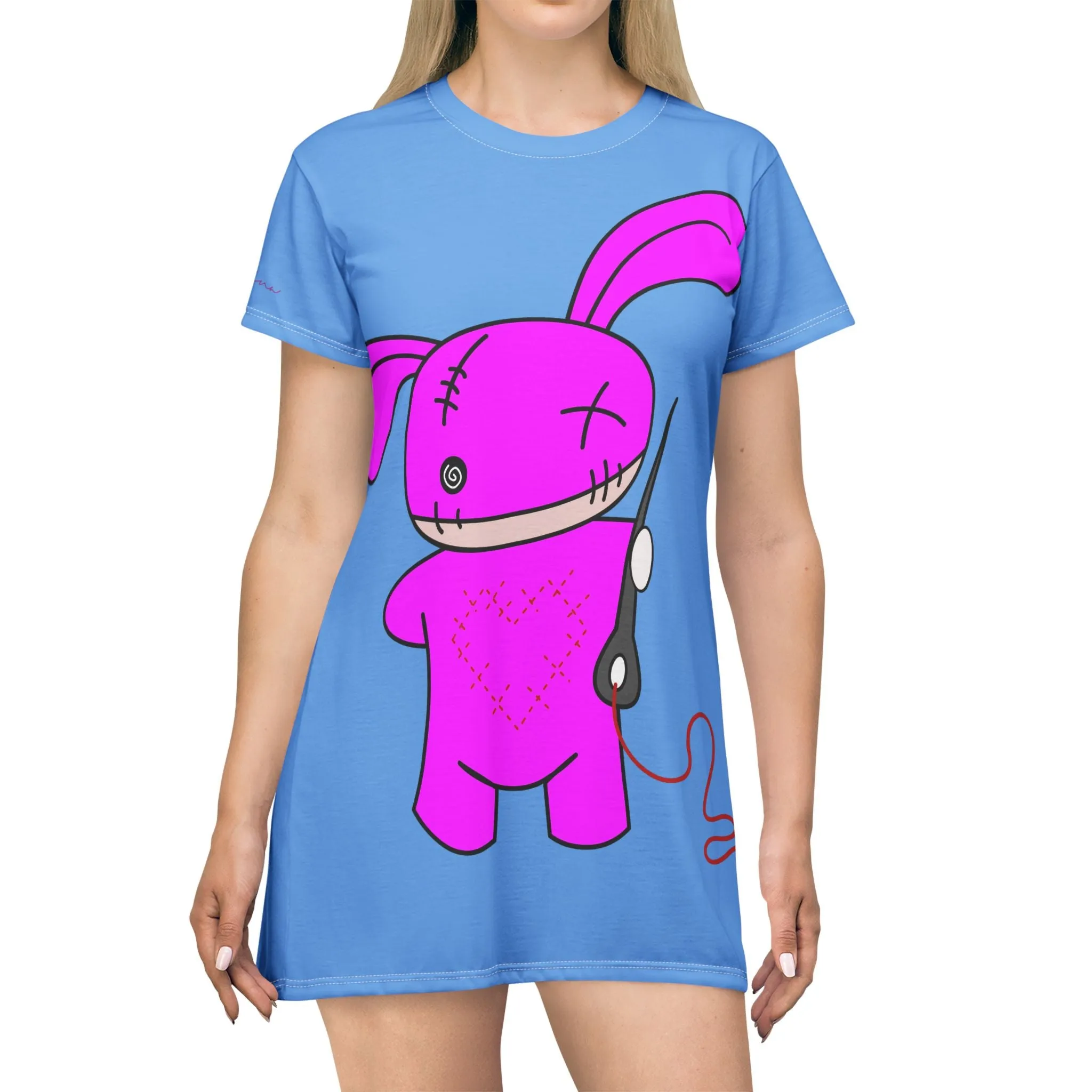 Shirtdress, Light Blue Halloween Puppet