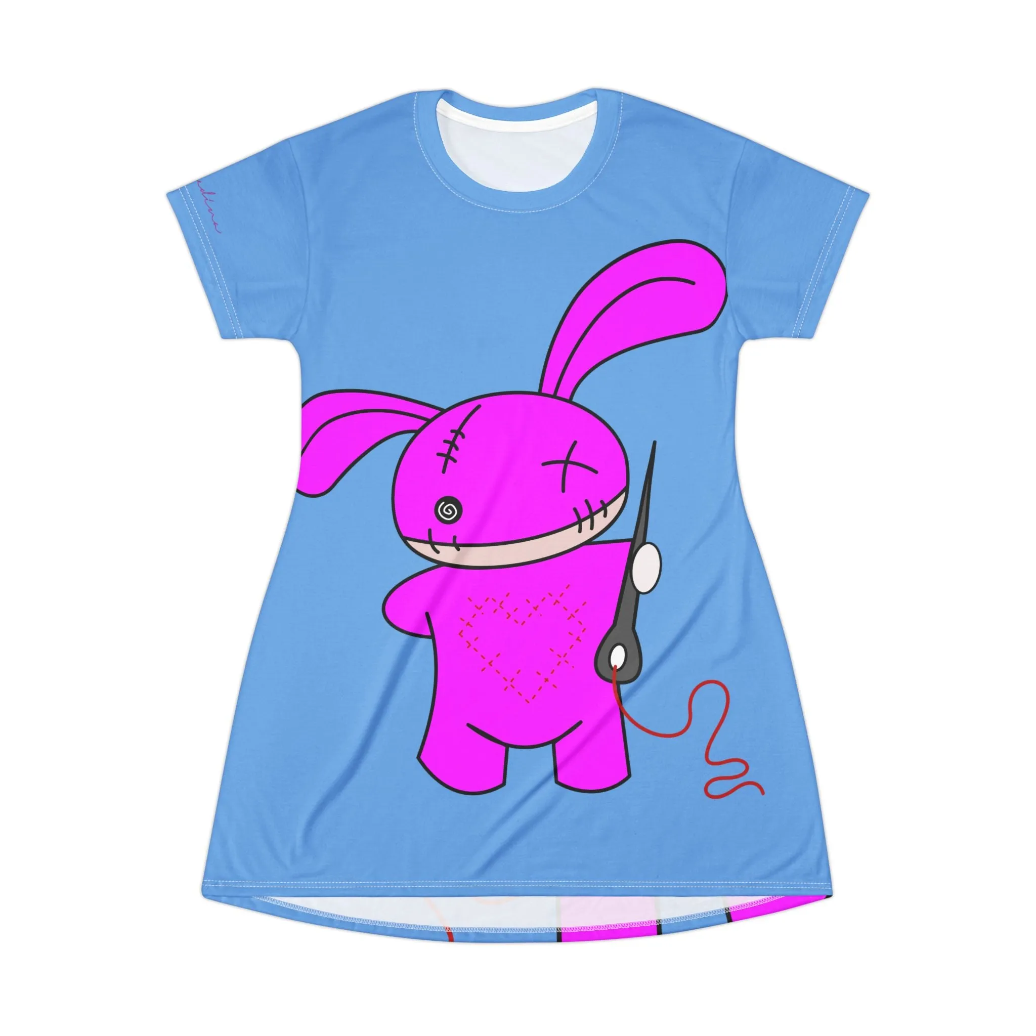 Shirtdress, Light Blue Halloween Puppet