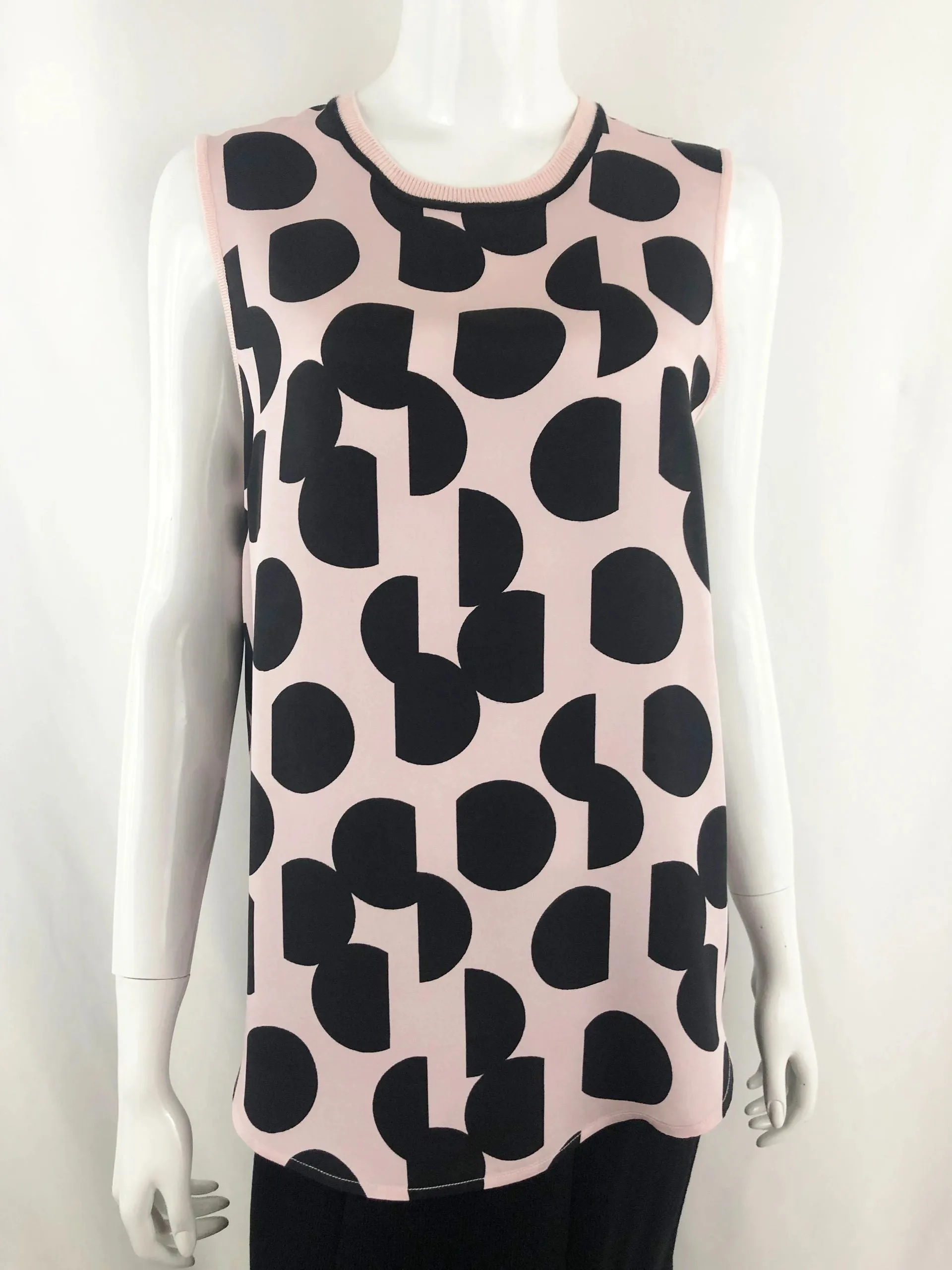Silk Polka Dot Blouse Size S