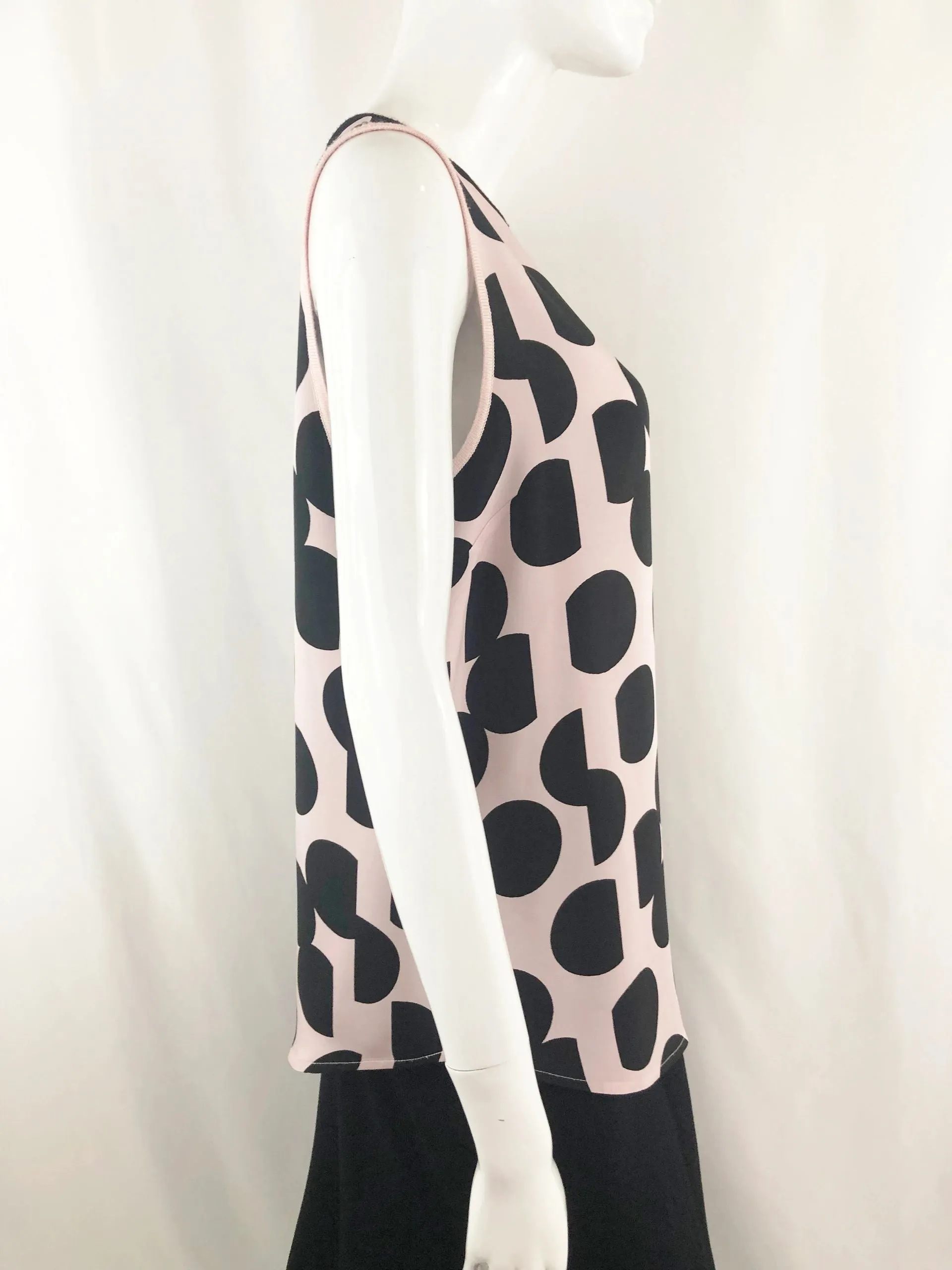 Silk Polka Dot Blouse Size S