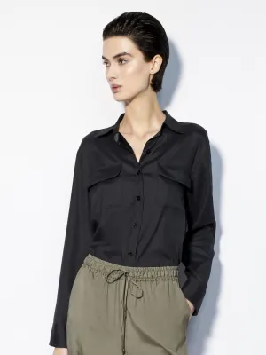 Silk Shirt with Pockets
