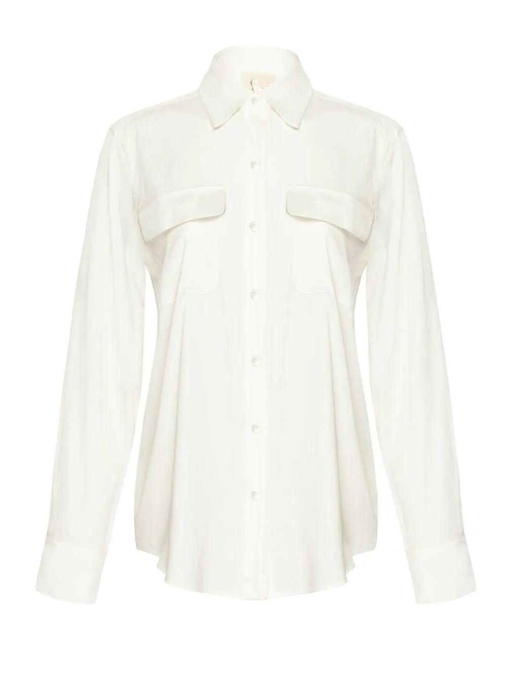 Silk Shirt with Pockets