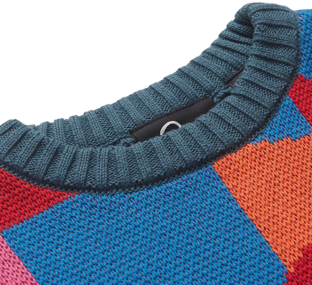 SITTING PEAR PATTERN KNITTED PULLOVER