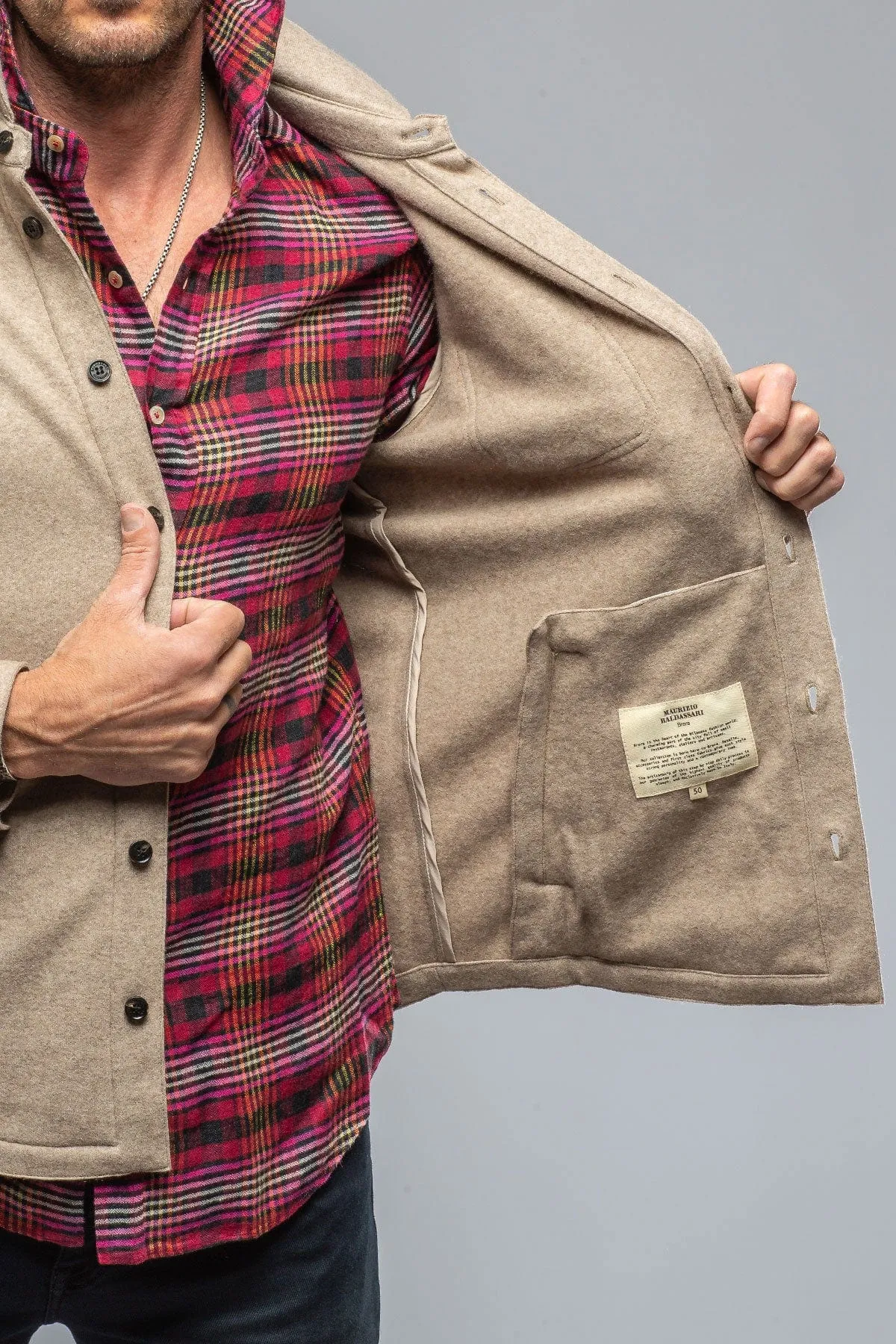 Sooter Cashmere Shirt in Natural