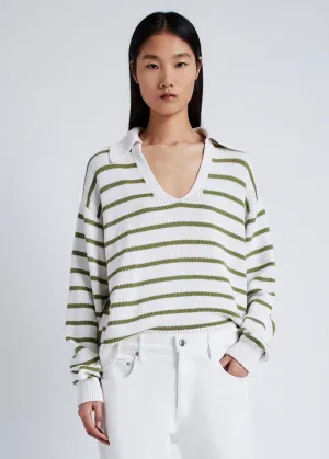 Stripe Murphy Sweater (Willow/Chalk)