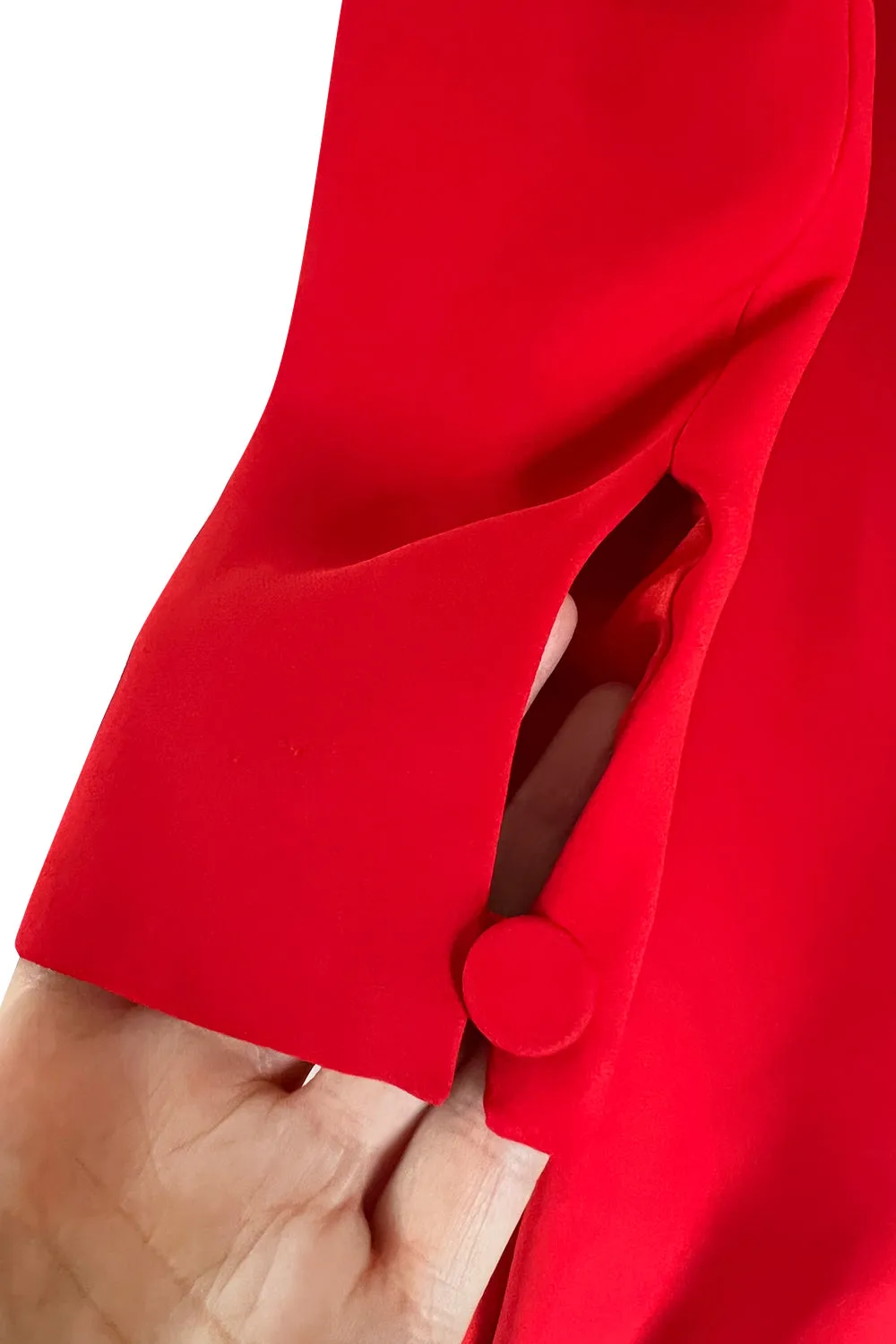 Stunning Fall 2006 Christian Dior by John Galliano Red Dress w Train & V Back