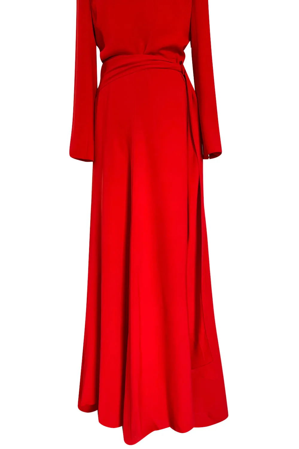Stunning Fall 2006 Christian Dior by John Galliano Red Dress w Train & V Back