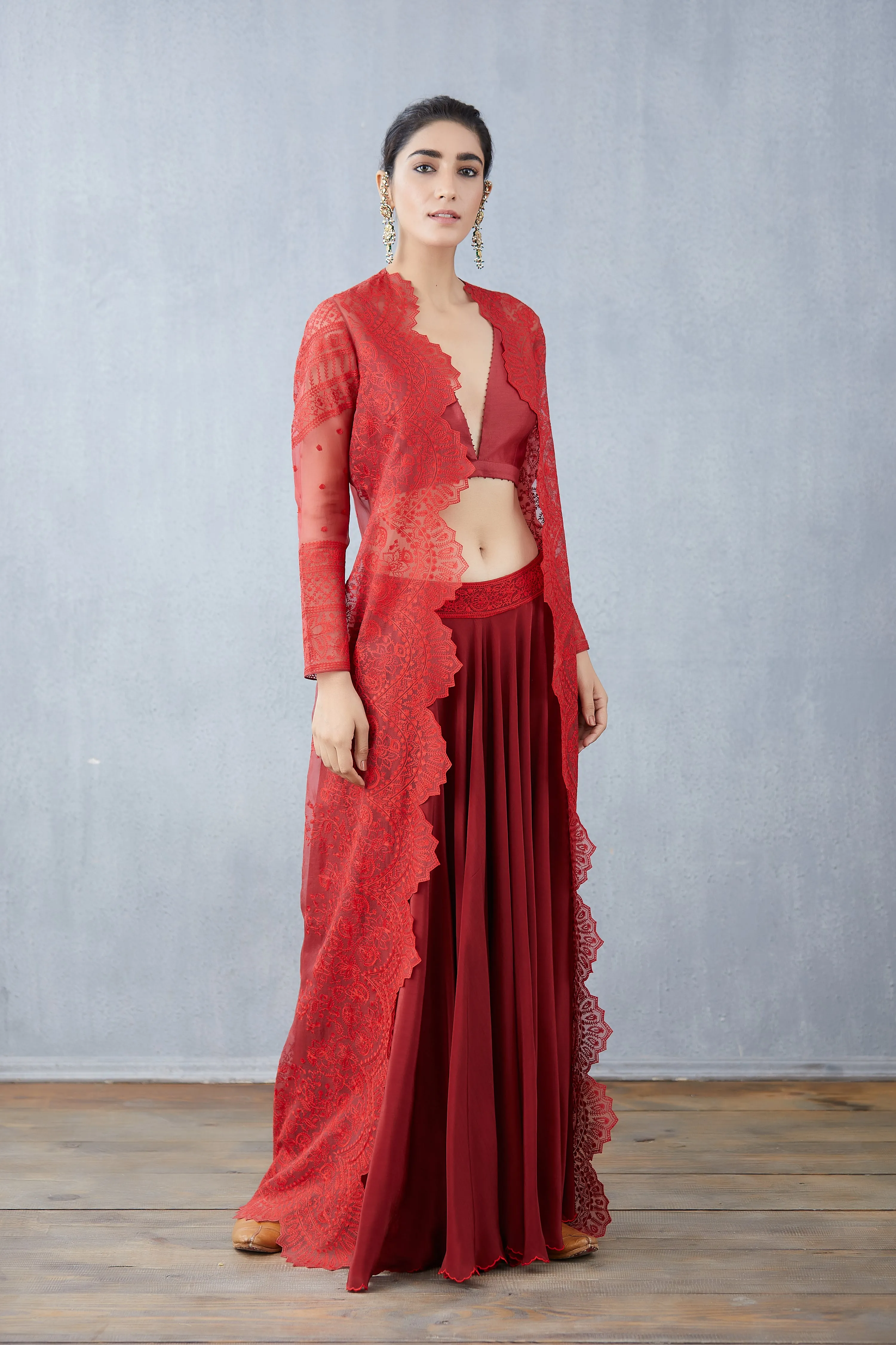 Surkh Daavya Blouse