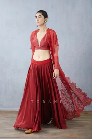 Surkh Daavya Blouse