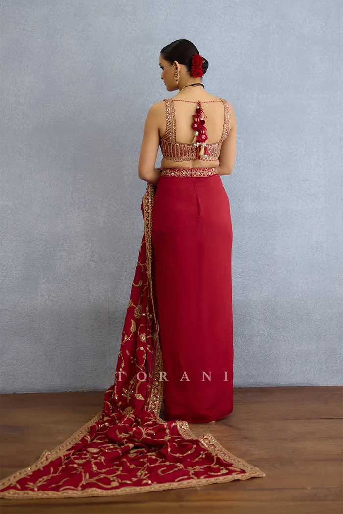 Surkh Lasya Blouse