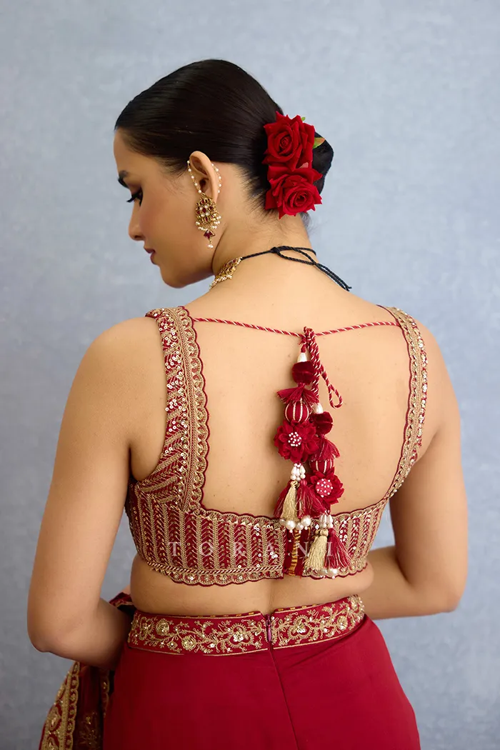 Surkh Lasya Blouse