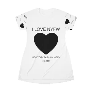 T-Shirt Dress 'I love NYFW'
