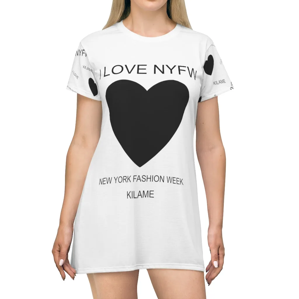 T-Shirt Dress 'I love NYFW'